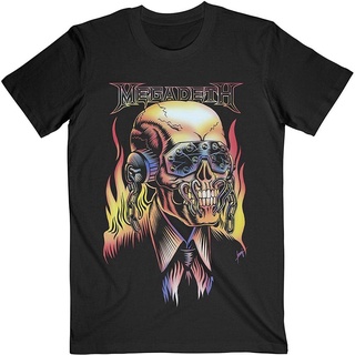 เสื้อยืดอินเทรนด์ผู้ชายอินเทรนด์ผู้หญิงเสื้อยืดคอกลม ผ้าฝ้าย พิมพ์ลายนกฟลามิงวิค Megadeth ทรงสลิมฟิต แฟชั่นฤดูร้อน สําหร