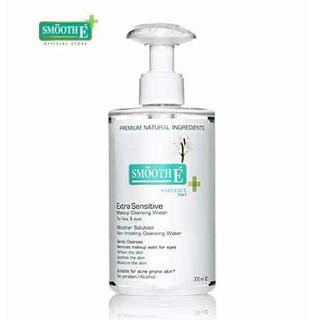 Smooth E Extra Sensitive Makeup Cleansing Water 300ml./ 200ml./ 100ml. สมูทอี เช็ดหน้า