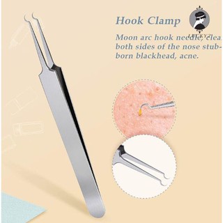 Trim acne tweezers Stainless ที่กดดึงสิวสแตนเลส