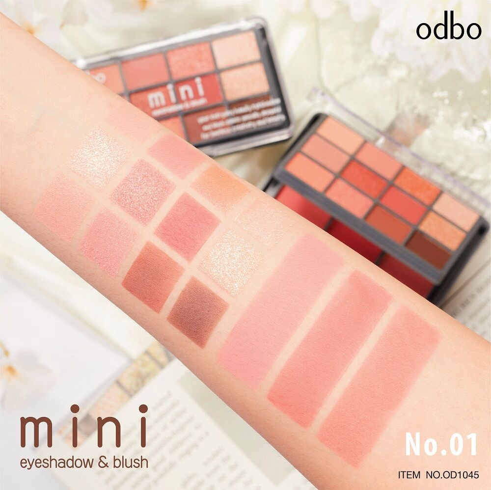 รูปภาพรายละเอียดของ ODBO Mini Eyeshadow & Blush OD1045 01.
