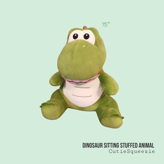 ตุูุ๊กตาไดโนเสาร์ (ท่านั่ง) เวอร์ชั่น 2  แบบตาติดกัน ไซร์ M   Dinosaur (Sitting) V2  Stuffed Animal