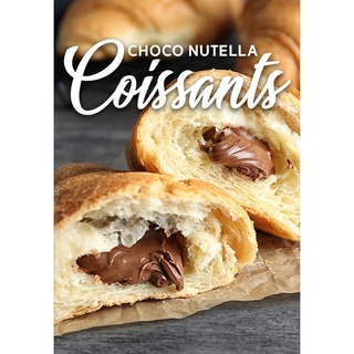 Nutella Croissant 6 pcs (ครัวซองค์ สอดไส้นูเทล่า) By.Felix Bakery