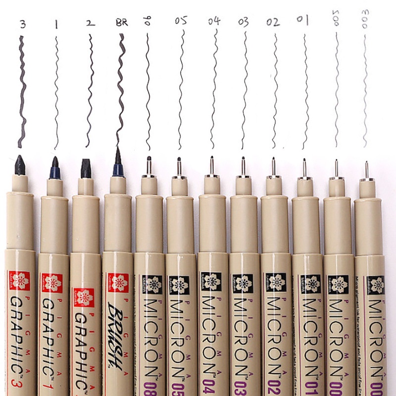 micron-needle-marker-pen-0-05-0-1-0-2-0-3-0-4-0-5-0-8-brush-different-tip-black-fineliner-sketching-pen