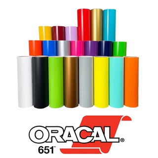 สติ๊กเกอร์ ORACAL651 ขนาด 30 cm x 30  60 90 cm สีเงา Glossy ใช้ติดรถ แต่งลาย สิ่งของ ป้ายโฆษณา กลางแจ้ง ทนน้ำ ทนฝน 2465
