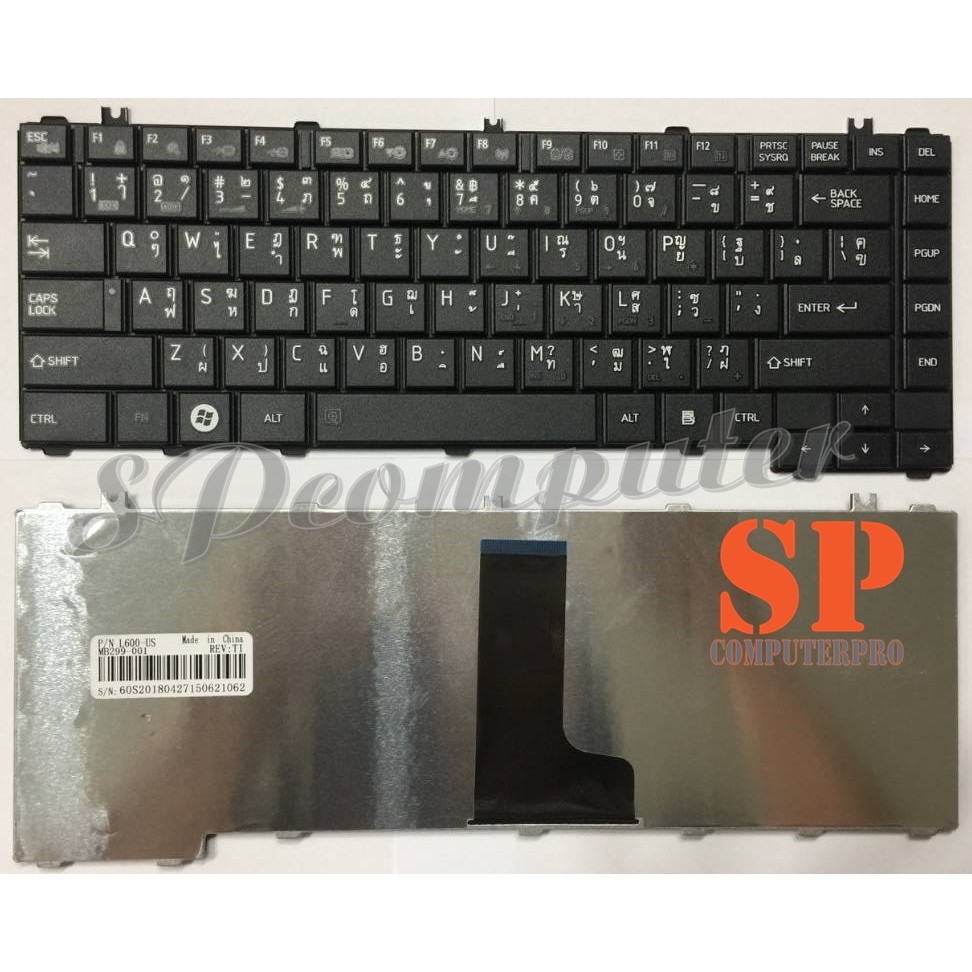 KEYBOARD TOSHIBA คีย์บอร์ด Toshiba Satellite C600 C640 L640 L645 L635 ...