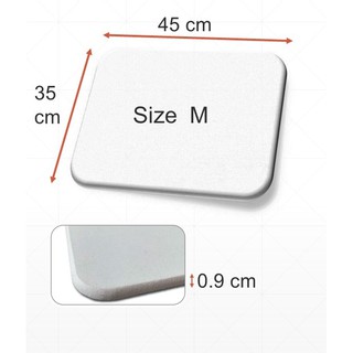 ภาพหน้าปกสินค้าNTW พรมหินเช็ดเท้า (M) สีเทาขาว White Gray 45*35*0.9 cm +แถมกระดาษทรายด้วย ที่เกี่ยวข้อง