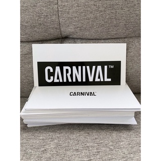 สติ๊กเกอร์โลโก้ Carnival ซองขาวหมดแล้วนะคะ!!