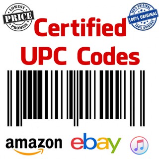 สินค้า 200 UPC // EAN Numbers Barcodes Certified GS1 For Amazon Ebay บาร์โค้ด สำหรับขายอเมซอน อีเบย์ ราคาถูก