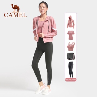 Camel ชุดออกกําลังกาย วิ่ง แห้งเร็ว พร้อมแผ่นรองหน้าอก สําหรับผู้หญิง