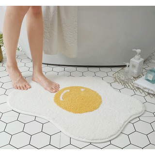 ภาพหน้าปกสินค้าพรมเช็ดเท้า (รูปไข่ดาว-สีขาว) พรมไข่ดาว พรม พรมห้องน้ำ ที่เกี่ยวข้อง