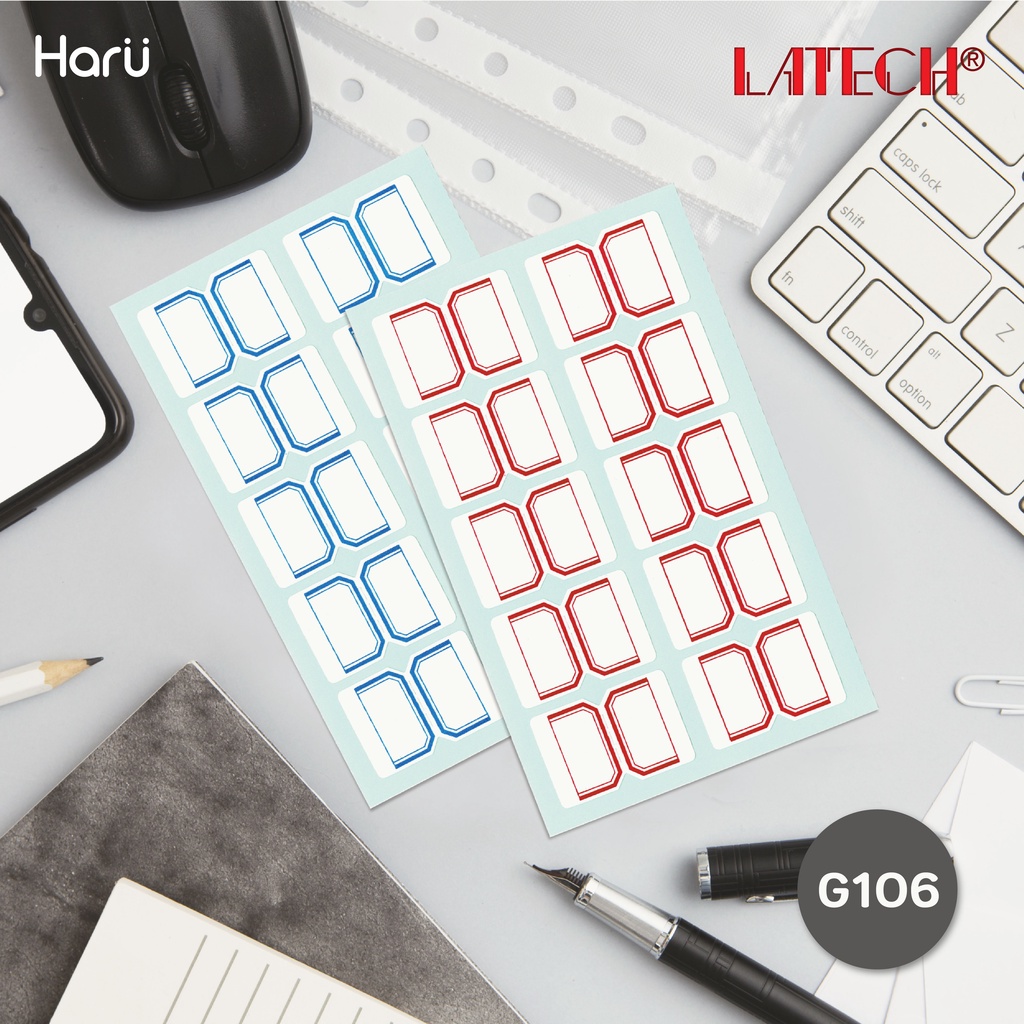 อินเด็กซ์สติ๊กเกอร์ LATECH G106 ขนาด 26x37 มม. (PC) | Shopee Thailand