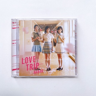 Akb48 CD+DVD single LOVE TRIP / Shiawase wo Wakenasai Regular Edition Type A  ไม่มีโอบิ (แผ่นแกะแล้ว)