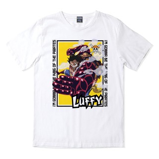 HH วันพีซ เสื้อยืดลายการ์ตูน ลิขสิทธิ์ One Piece - White T-shirt DEC2020 - 01 เสื้อยืดผ้าฝ้าย