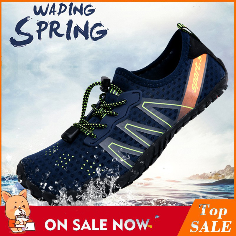 ราคาและรีวิวจุด   รองเท้ายน้ำแท้ 100% รองเท้าเดินป่า outdoor เดินเขา ลุยน้ำ รองเท้าเดินชายหาด รองเท้าเดินทะเล - ชาย หญิง