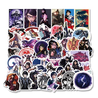 Bayonetta สติกเกอร์ กันน้ํา สําหรับตกแต่งสมุดโน้ต 3 ชิ้น 50 ชิ้น