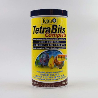 อาหารสำหรับปลาปอมปาดัวร์ทุกชนิด TetraBits Complete 300g/1000ml ผลิตจากประเทศเยอรมัน