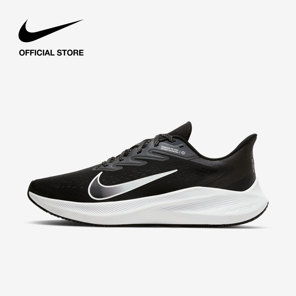 ภาพหน้าปกสินค้าแท้  รองเท้า Nike Air Zoom Winflo 7 รองเท้าวิ่งที่สะดวกสบายและระบายอากาศ รองเท้าผ้าใบที่นุ่มและทนทาน - สีดำ