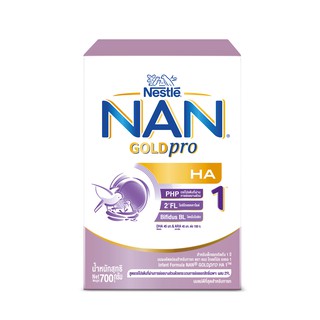 ภาพขนาดย่อของภาพหน้าปกสินค้าNAN GOLDpro นมผง แนน โกลด์โปร เอชเอ สูตร 1 700 กรัม นมผงสำหรับเด็กแรกเกิด - 1 ปี จากร้าน nestle_milk_official บน Shopee