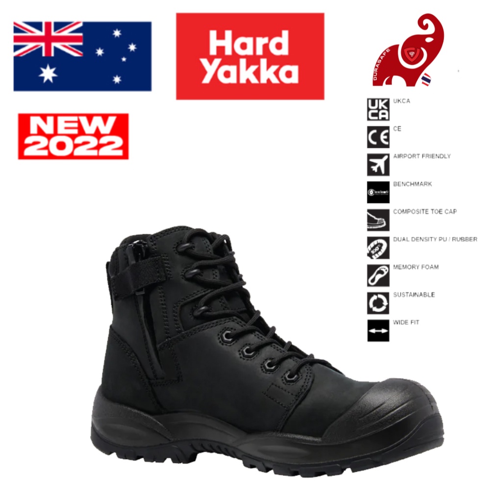 ีรองเท้าเซฟตี้-hard-yakka-y60323-legend-pr-lace-safety-boot-black