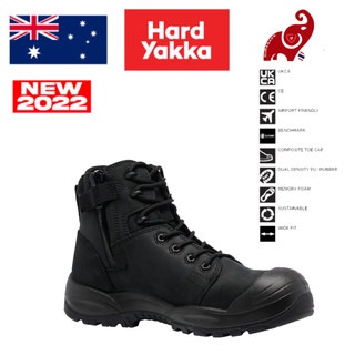 ีรองเท้าเซฟตี้ HARD YAKKA Y60323 Legend PR Lace Safety Boot Black
