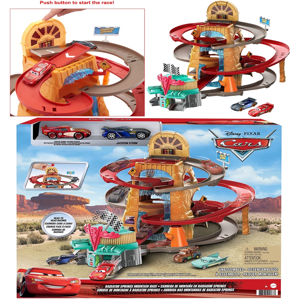 Disney Pixar Cars Radiator Springs Mountain Race Playset ชุดของเล่นใน ...