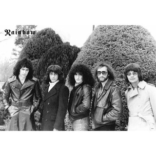 โปสเตอร์ รูปถ่าย วง ดนตรี ร็อก เรนโบว์ Rainbow (1975-97) POSTER 24”x35” Inch British Hard Rock Heavy Metal
