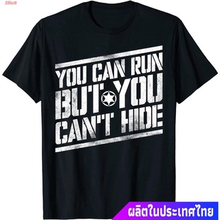 Illicit Bounty Hunterเสื้อยืดถักฤดูร้อน You Can Run But You Cant Hide Bounty Hunter T-Shirt Bounty Hunter Short sleeve