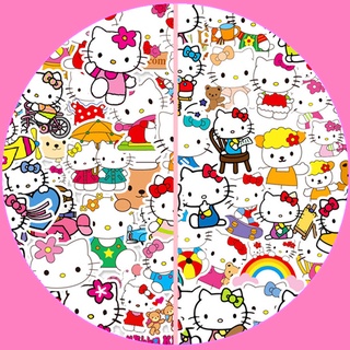 100 ชิ้น / ชุด ☆ สติกเกอร์ Hello Kitty Series A Mini สําหรับติดตกแต่ง ☆ สติกเกอร์ Doodle แฟชั่น กันน้ํา DIY