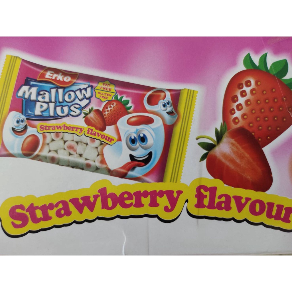 12 ซอง มาร์ชเมลโล เมลโล่ พลัส แบบซอง รส โคล่า mallow plus snack ...