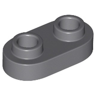 Lego Plate part (ชิ้นส่วนเลโก้) No.35480 Modified 1 x 2 Rounded with 2 Open Studs