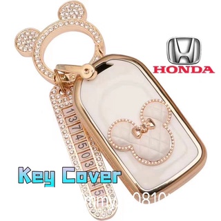 เคสกุญแจรถยนต์ honda ACCORD CIVIC CRV5 HRV FIT CRV key cover honda key case พวงกุญแจ พวงกุญแจรถยนต์ ปลอกกุญแจรถยนต์ กระเป๋าใส่กุญแจรถยนต์