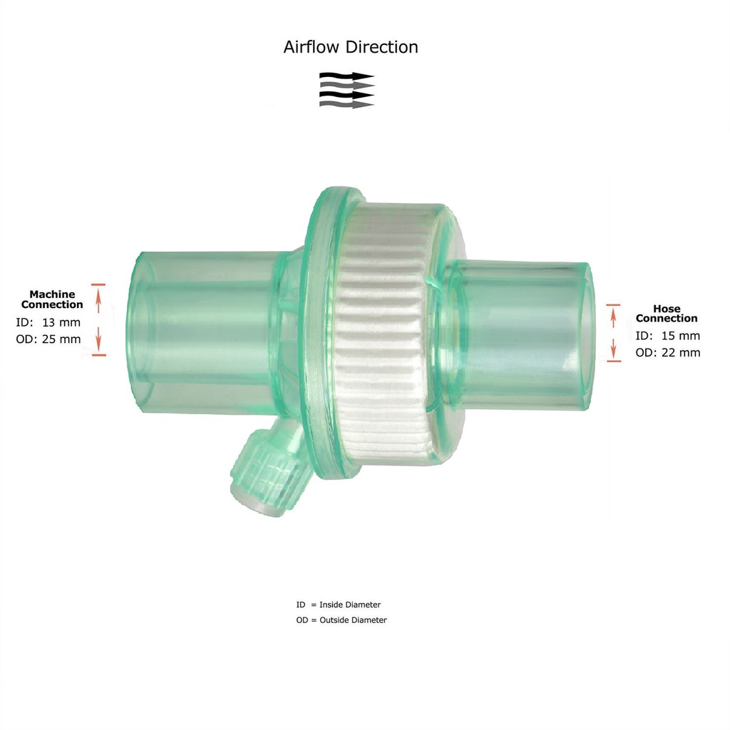 cpap-อุปกรณ์กรองแบคทีเรียสําหรับ-cap-bipap-hose-sleep-snoreuniversal