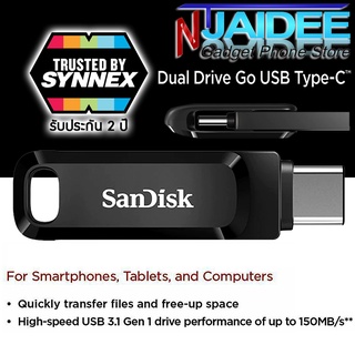 ภาพหน้าปกสินค้าแฟลชไดร์ฟ Type-C Ultra Dual Drive Go USB ยี่ห้อ Sandisk สำรองไฟล์รูปภาพ วีดีโอ แบบ Fast Transfer Data 32 GB-128 GB ที่เกี่ยวข้อง