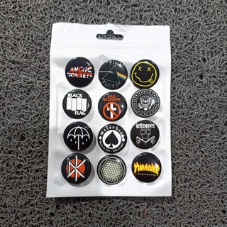 Pin BUTTON เพลง / มินิแบนด์ วันแพ็ก บรรจุ 17 ชิ้น คุณภาพดีที่สุด