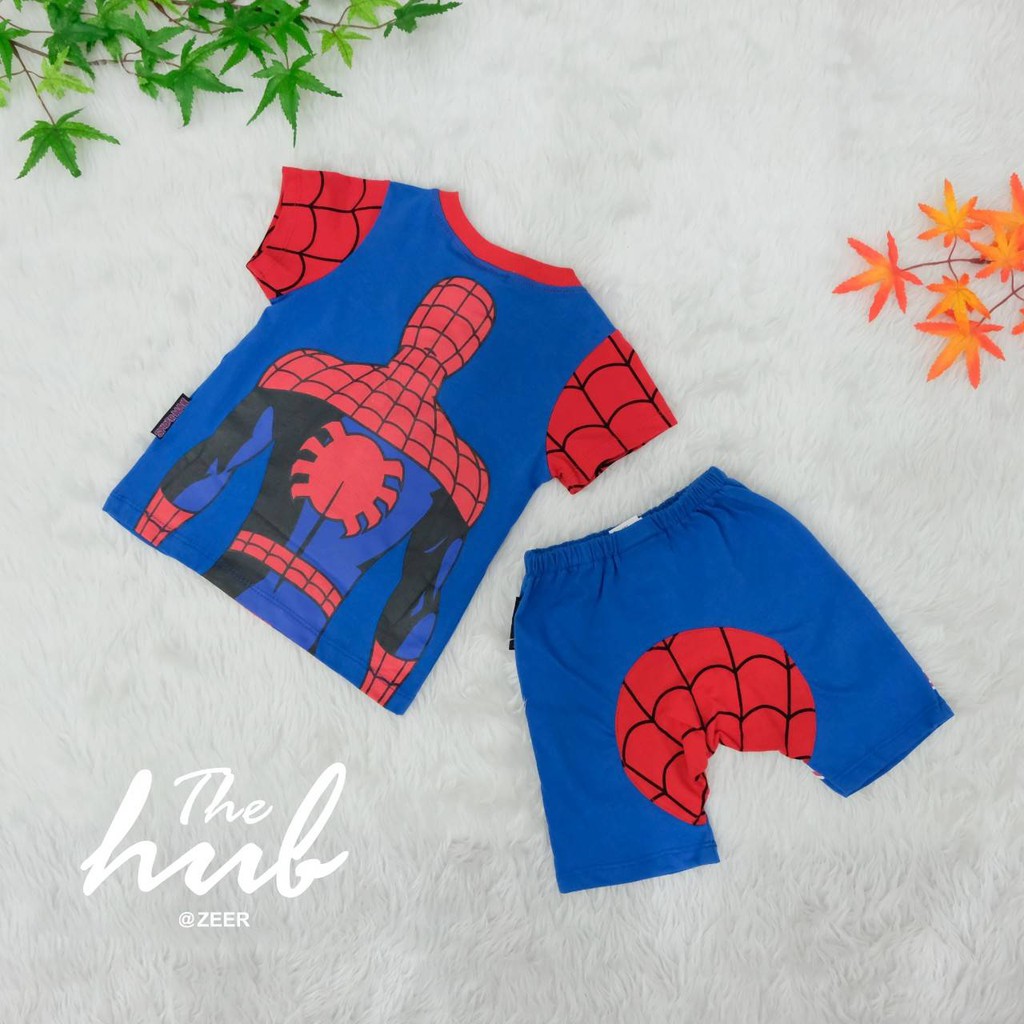 ส่งฟรี-ems-ชุดเด็ก-set-เสื้อ-กางเกง-spider-man