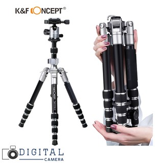 K&amp;F Concept Tripod TM2235 II (Silver) Aluminium  รับประกันสินค้า 1 ปี