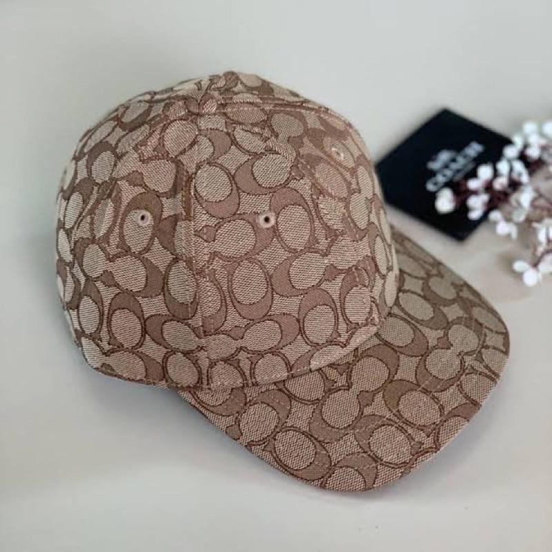 ผ่เน0-หมวก-hat-in-signature-jacquard-coach-4855-สีน้ำตาล-khaki-ลายซี