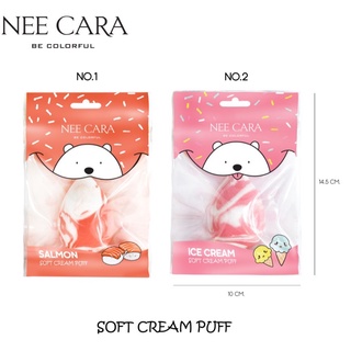 Nee Cara Soft Cream Puff N208 นีคาร่า พัฟฟองน้ำ ฟองน้ำแต่งหน้าทรงไข่ เนื้อนุ่ม เกลี่ยง่าย ไม่เป็นคราบ