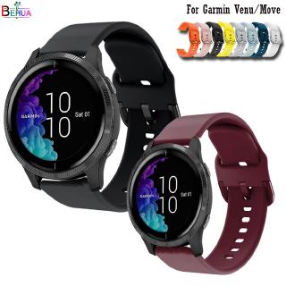 ภาพหน้าปกสินค้าสายนาฬิกาข้อมือซิลิโคน garmin venu sport 20 มม. สําหรับ garmin move 3/style/luxe ที่เกี่ยวข้อง