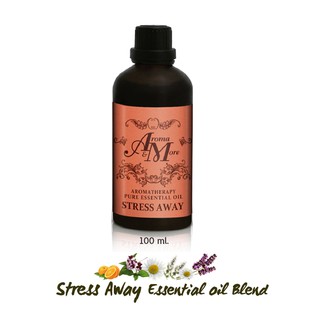 Aroma&amp;More Stress Away Essential Oil 100% Blend / น้ำมันหอมระเหยสูตรผสม ปลดปล่อยความเครียด ผ่อนคลาย หลับง่าย 100ML