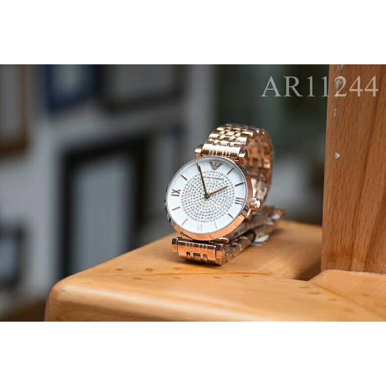 armani-armani-แดง-starryt-หญิงเพชรผู้หญิงนาฬิกาควอตซ์-ar11244