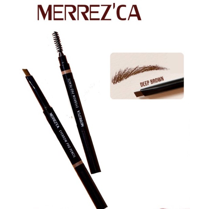 ภาพสินค้าMerrezca Perfect Brow Pencil เมอร์เรซกา เพอร์เฟค โบรว์ ดินสอเขียนคิ้ว (หัวตัดมีแพ็ค) จากร้าน firstbeauty1 บน Shopee ภาพที่ 4