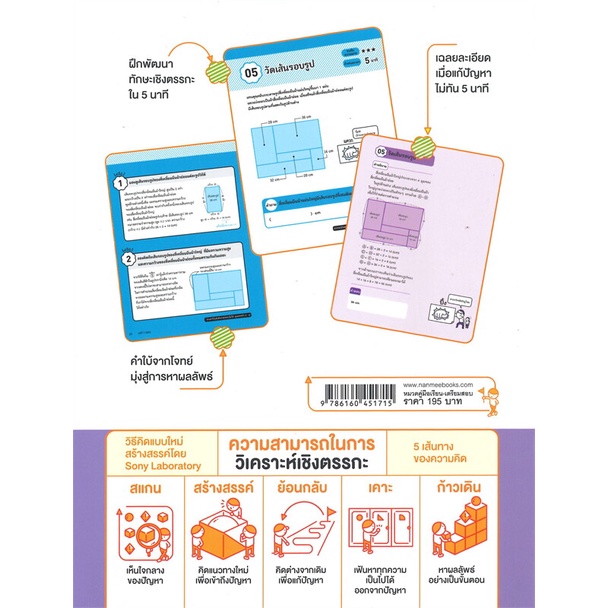 หนังสือ-5-นาทีฝึกคิดโจทย์เชิงตรรกะ-เก่งวิทยาการคำนวณ-easy-hard-nanmeebooks