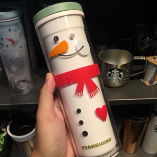 กระบอกน้ำ starbucks snowman