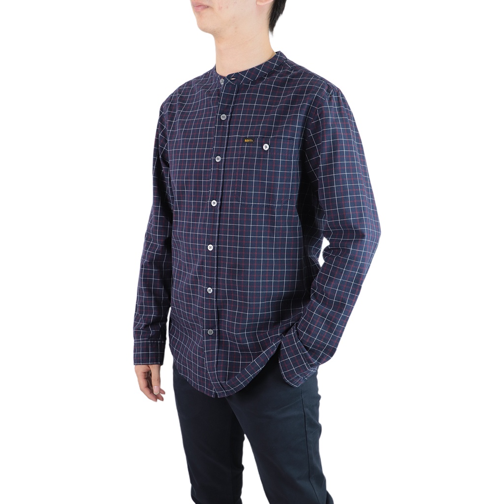 ฺbovy-shirt-เสื้อเชิ้ตคอจีน-bas11247