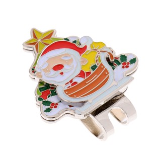 สินค้า ▾KOKIYA▾ Sturdy Santa Claus Magnetic Hat Clip Golf Ball Marker Fit for Cap Visor Gift