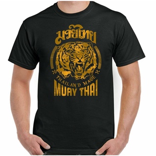 เสื้อยืด พิมพ์ลายเสือ MMA Martial Arts Thailand สําหรับออกกําลังกาย เสื้อยืด คอกลม แขนสั้น ผ้าฝ้าย แฟชั่นฤดูร้อน สําหรับ