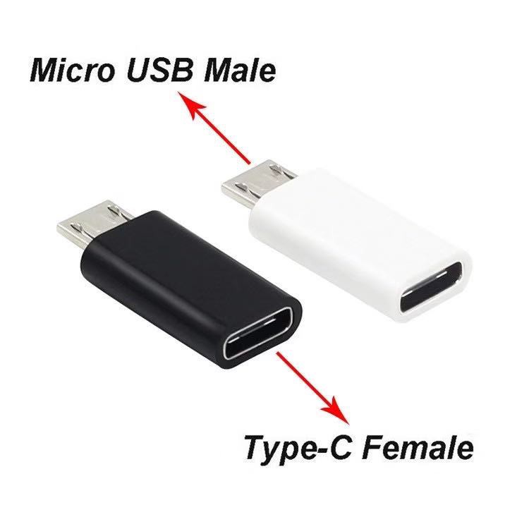 อะแดปเตอร์-usb-type-c-female-to-micro-usb-male-สําหรับกล้องดิจิตอล-power-bank-galaxy-s7-edge-and-more