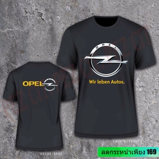 เสื้อยืด พิมพ์ลาย Opel Wir Leben Autos สีดํา สําหรับผู้ชาย SDF78859