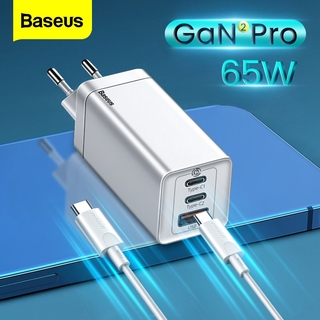 Baseus 65W GaN5 USB Type C ที่ชาร์จด่วน PD ชาร์จเร็ว ที่ชาร์จติดผนัง สําหรับ iPhone 12